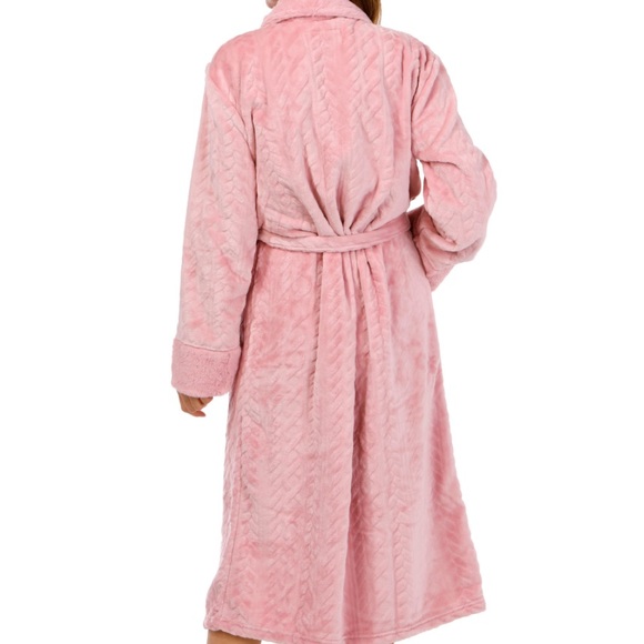 New Bearpaws Luxurious Pink Women's Robe - Picture 2 of 4
